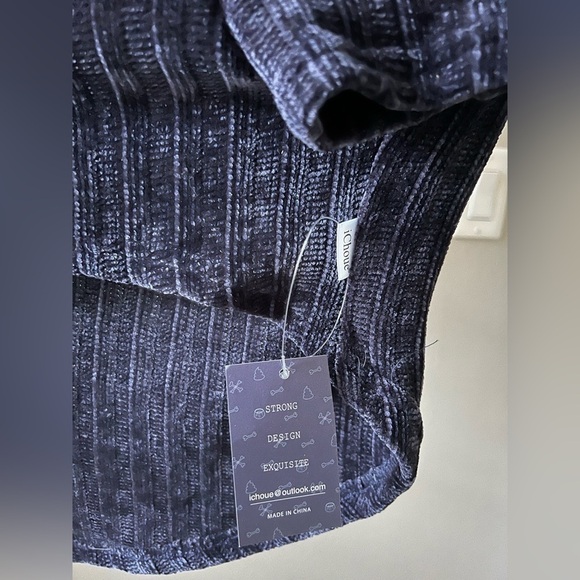 NWT Large Plus Navy Blue Dog sweater - Picture 7 of 10